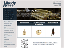 Tablet Screenshot of libertybrass.com
